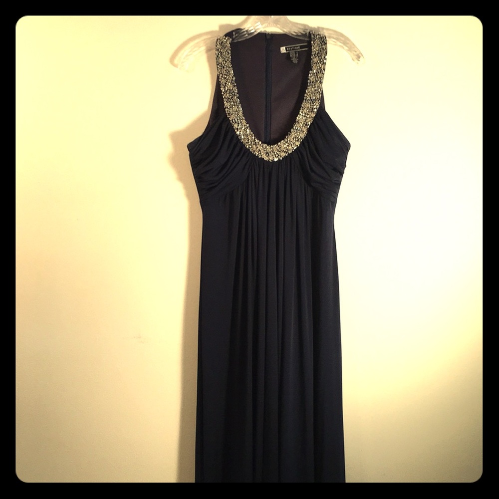Navy Grecian gown